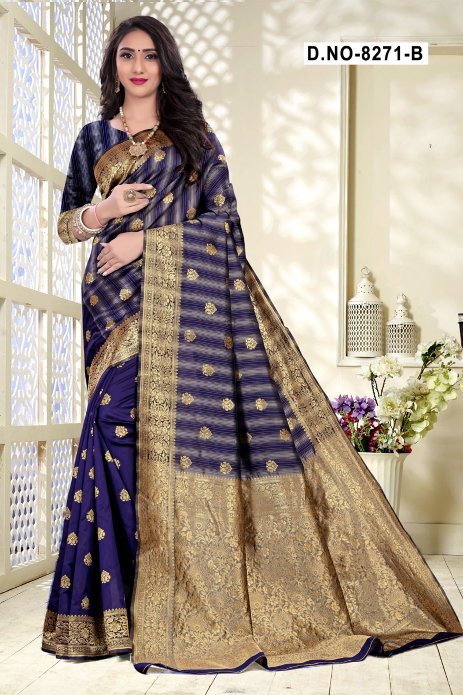Melody 8271 Designer Handloom Cotton Silk Party Wear Saree Collection